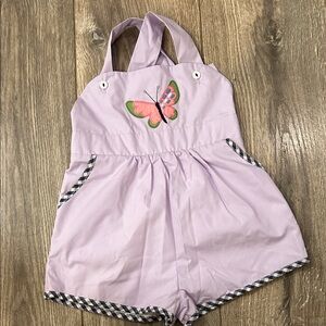 The Beaufort Bonnet Company Lavender Butterfly One Piece